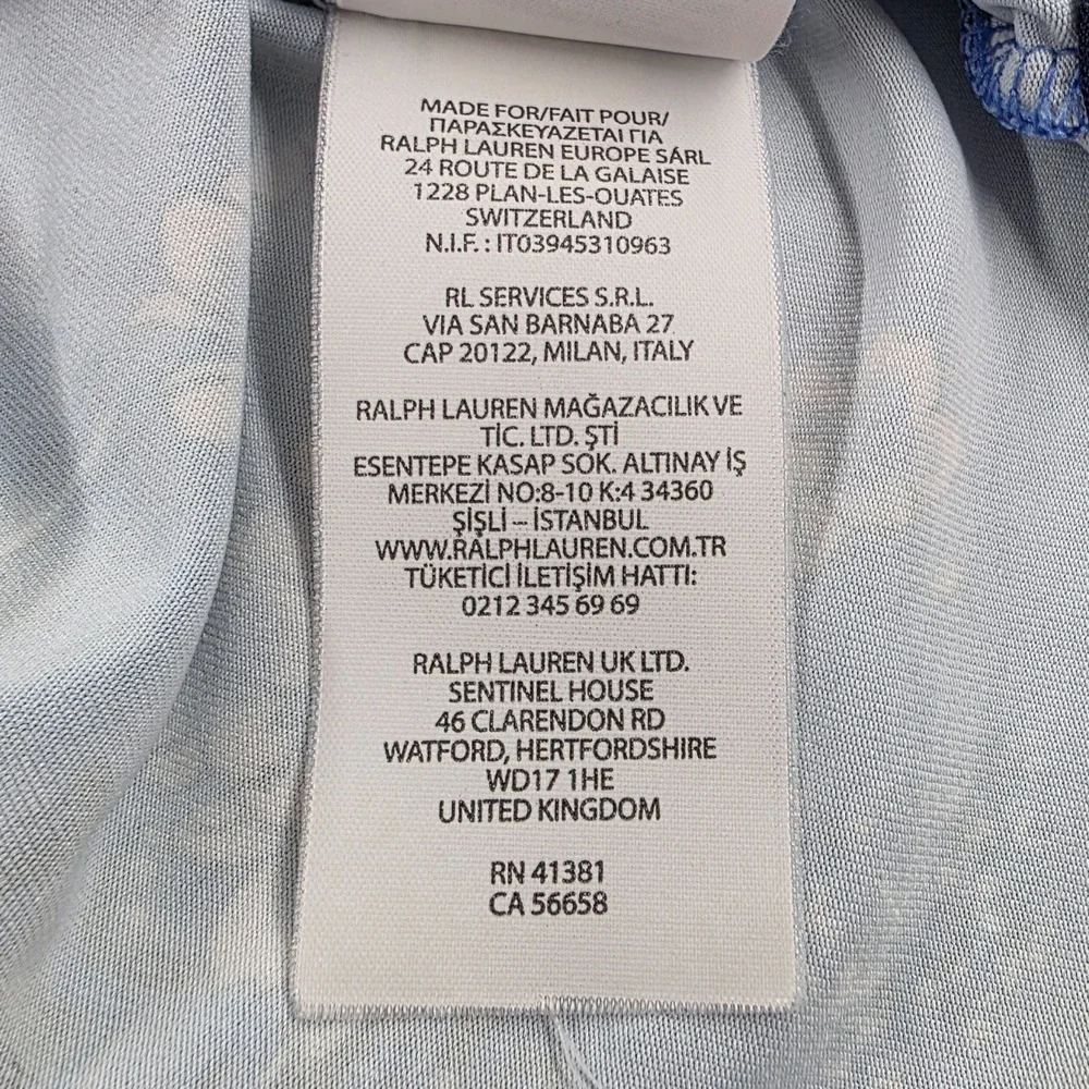 Polo Ralph Lauren RLX Tiger Mauna Kea Hawaiian Golf Shirt Blue XXL